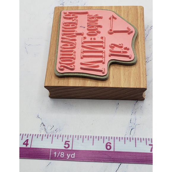 Studio G It’s Wine O’Clock Somewhere! Hot Fudge Studios Rubber Stamp Hampton Art - Picture 7 of 7